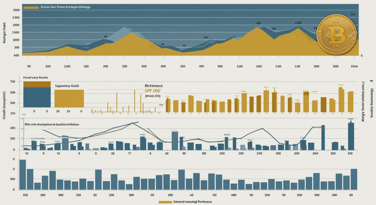 Infographic comparing Bitcoin's historical performance against gold and S&P 500 during inflationary periods.