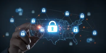 Secure digital identities on a blockchain network protecting US online transactions.