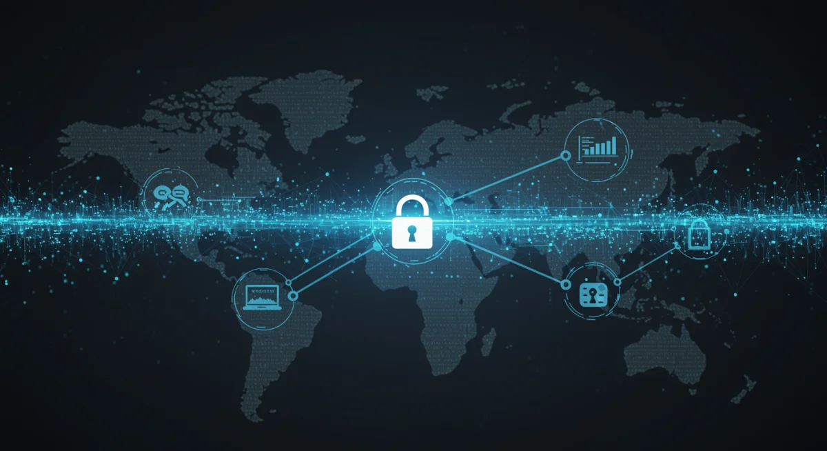 Interconnected blockchain nodes forming a resilient network, securing DeFi protocols against emergent threats.