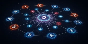 Cosmos SDK Projects: Next 3 Altcoins for 2025 Growth Cosmos SDK ecosystem with interconnected blockchain networks