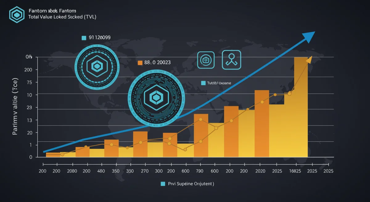 Infographic showing Fantom TVL growth projections to 2025
