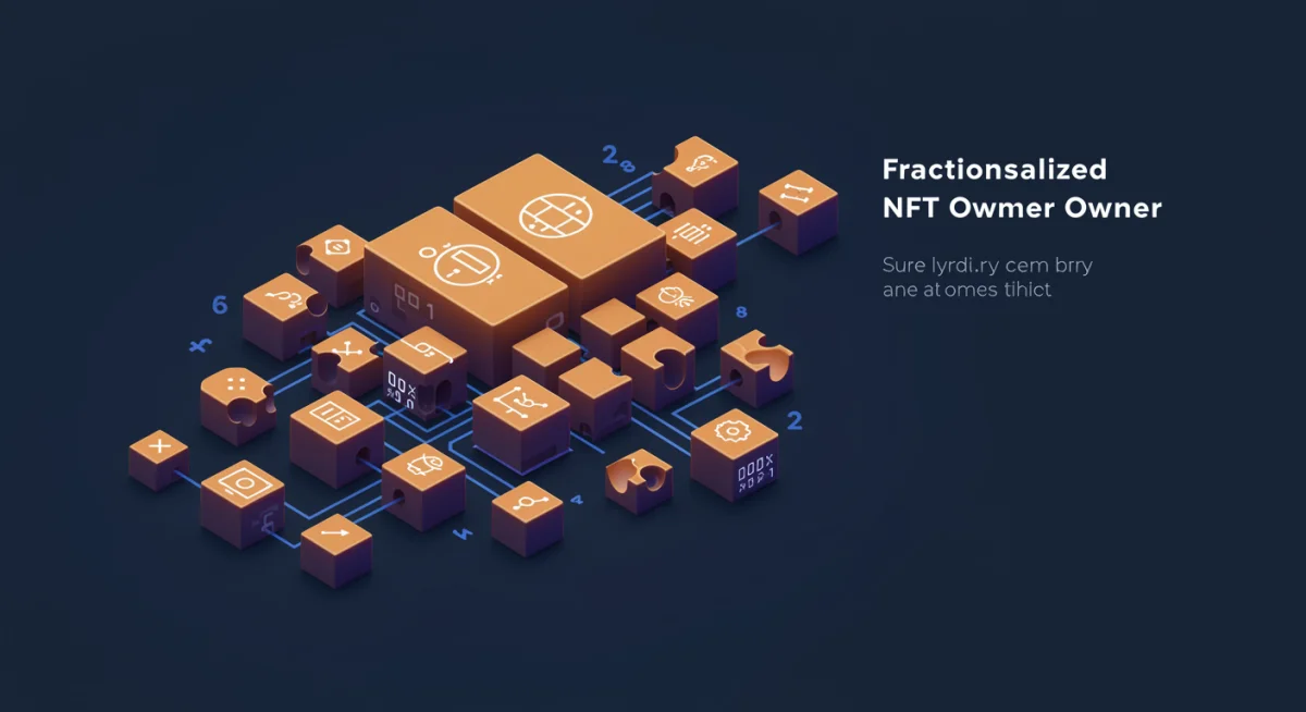 Infographic of fractionalized NFT ownership for digital art