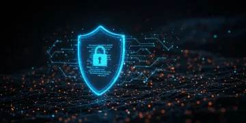 Smart Contract Audits: Preventing 90% of Exploits in 2025 Digital shield safeguarding smart contract code on a blockchain network.