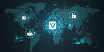 VeChain's Supply Chain Solutions: 2025 Enterprise Adoption Digital representation of VeChain blockchain enhancing global supply chains
