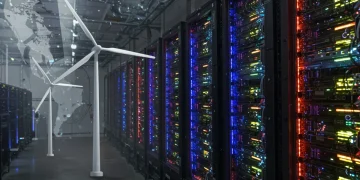Bitcoin mining farm with renewable energy and policy overlay in the US