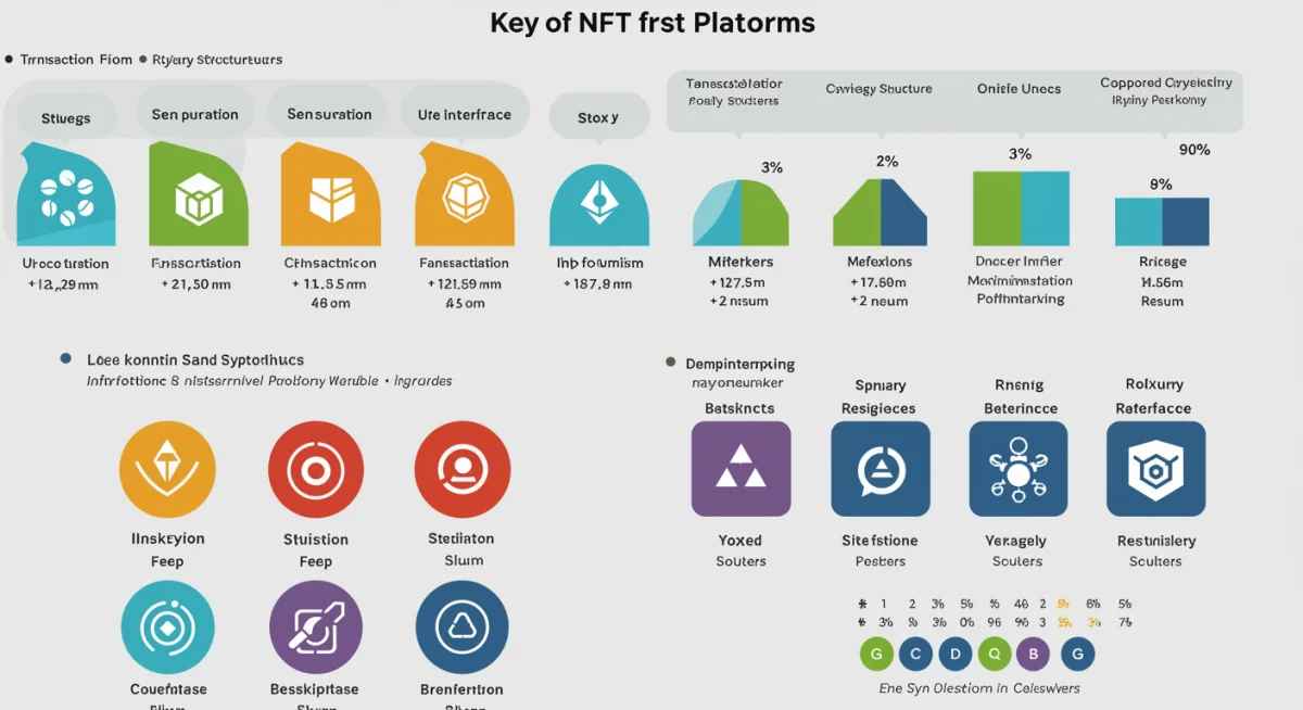 Infographic comparing NFT platform fees and features for informed decisions