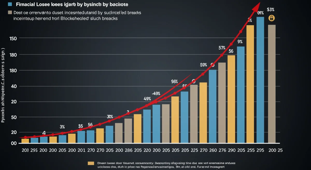 Rising financial costs for businesses from cybersecurity breaches, with a focus on blockchain vulnerabilities.