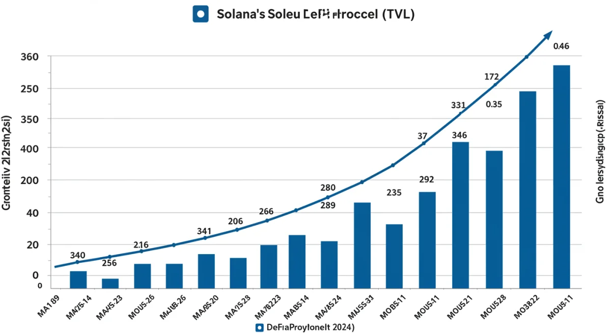 Total Value Locked (TVL) growth in Solana DeFi protocols during Q4 2025.
