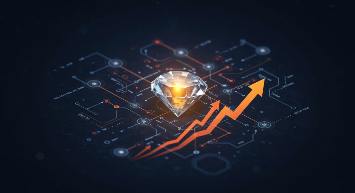 Digital art conceptualizing undervalued NFTs with growth potential