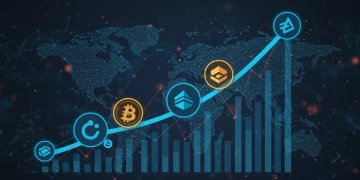 Decentralized finance altcoins with growth potential in a digital network.