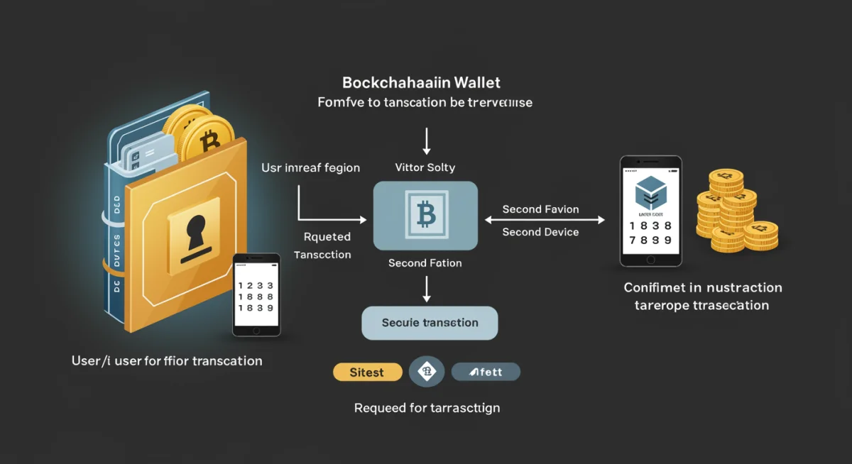 Secure blockchain transaction flow with multi-factor authentication